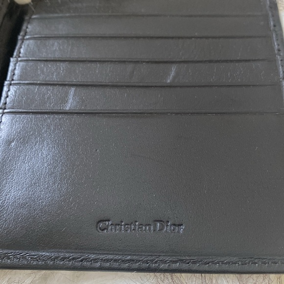 Vintage Christian Dior Black Slim Men’s Leather Wallet - Picture 8 of 11